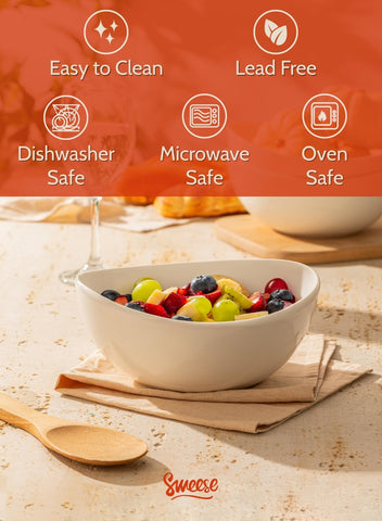Sweese 42oz bowls offer generous capacity for hearty soups and meals.