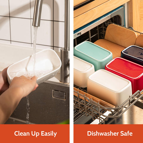 Sweese butter-dish airtight-silicone-seal preserves freshness without flavor mixing