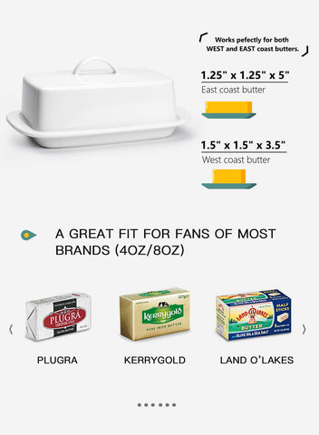 Sweese butter dish countertop display complements any kitchen decor.