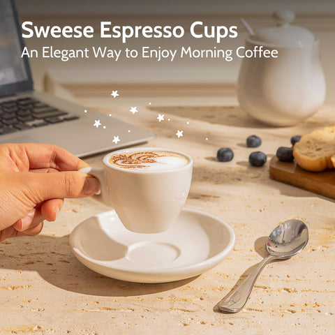 Sweese set displayed in cafe-style setup for home gatherings.