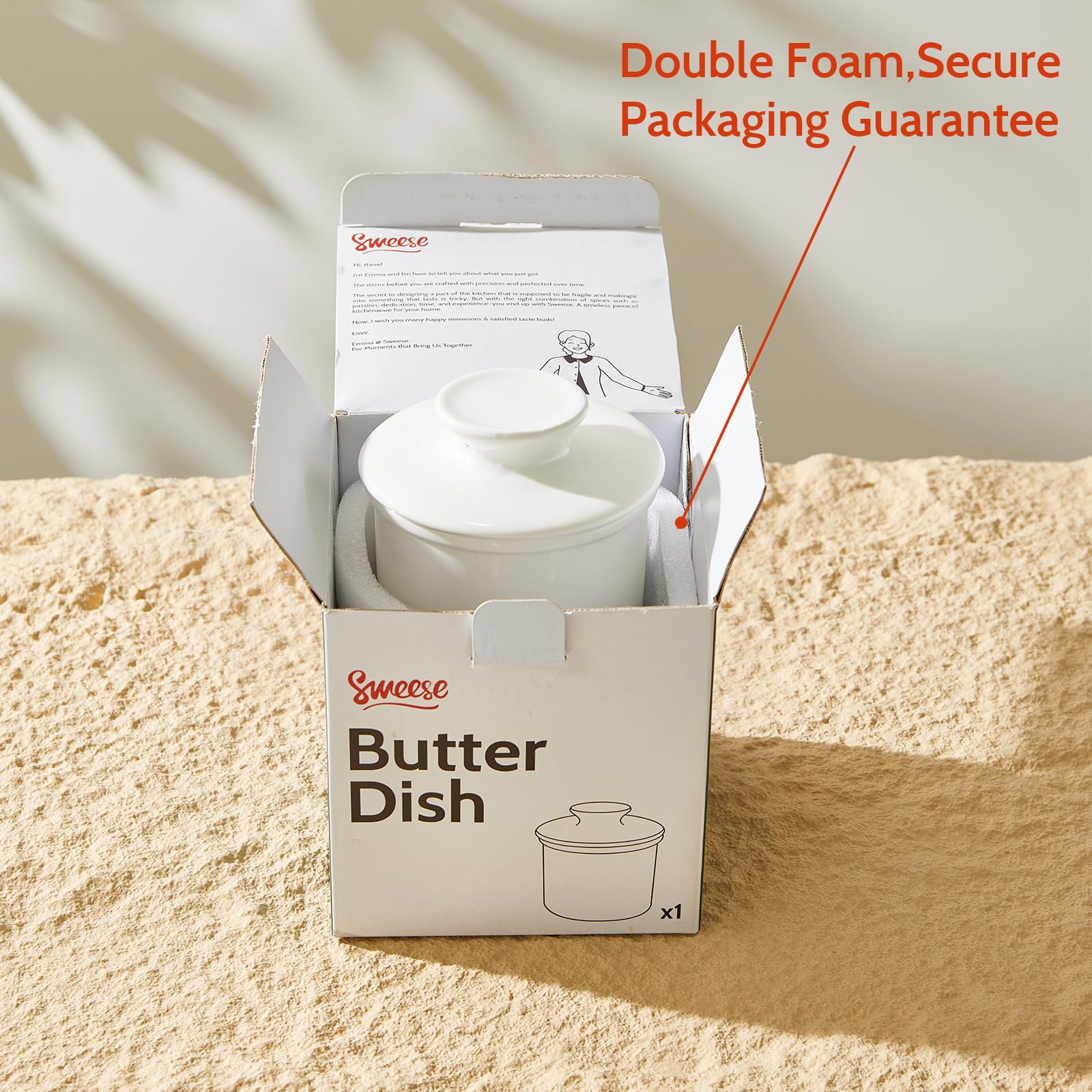 Sweese dishwasher-safe porcelain for quick cleanup after meals.