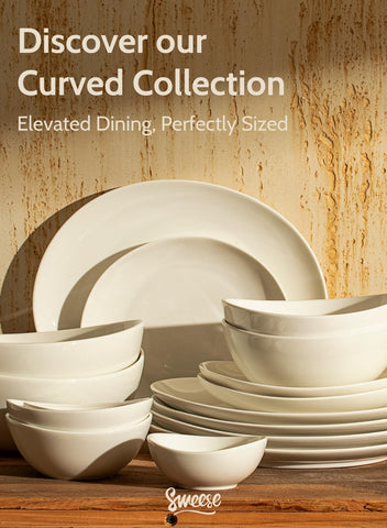 Sweese elegant white dinner plate enhances any table setting.