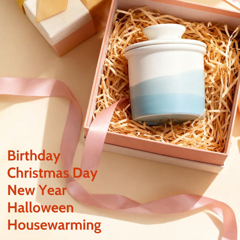 Sweese gift-ready butter keeper suitable for holidays or housewarmings.