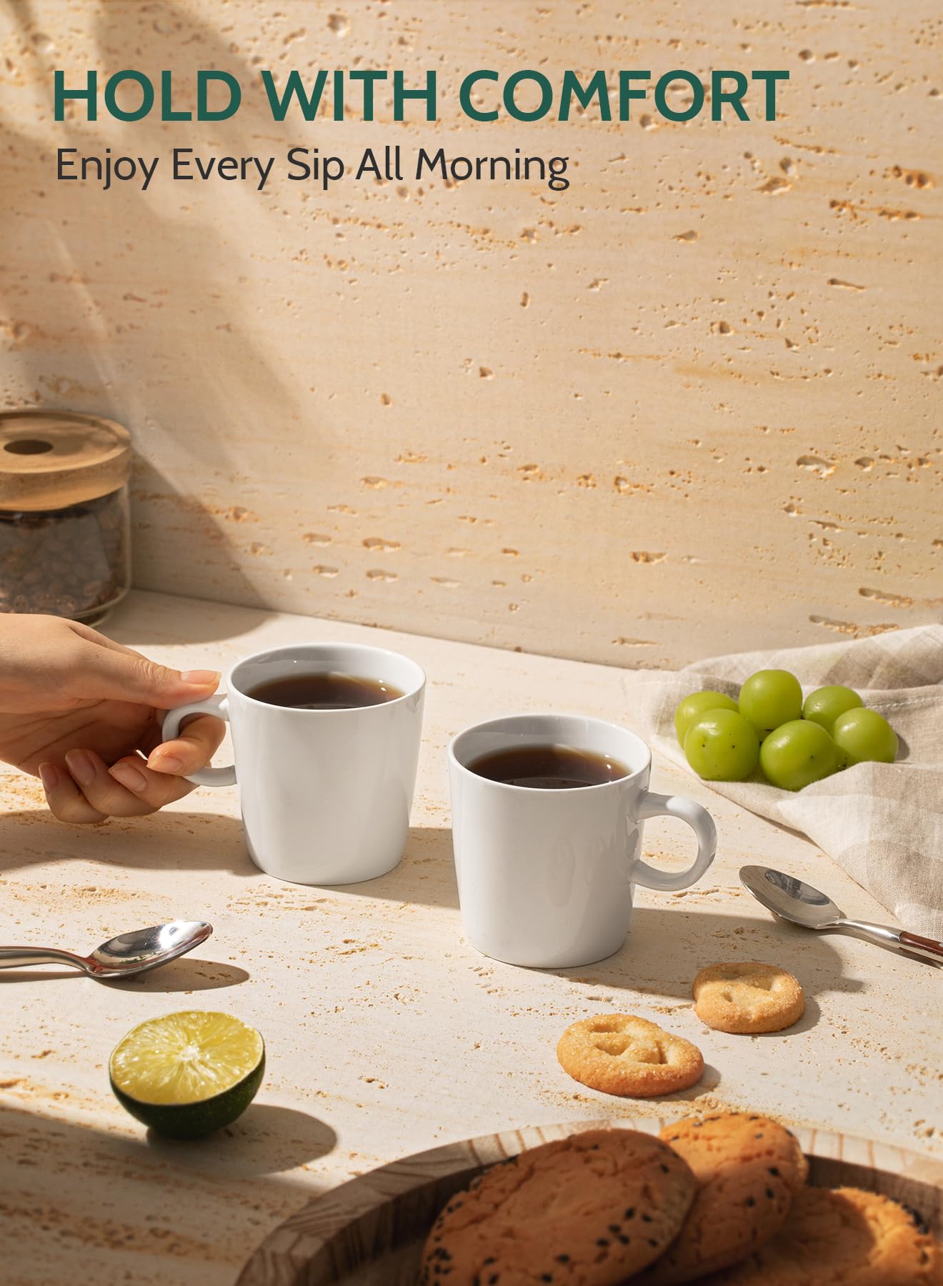 Sweese mini coffee mugs offer compact size for quick, intense espresso.