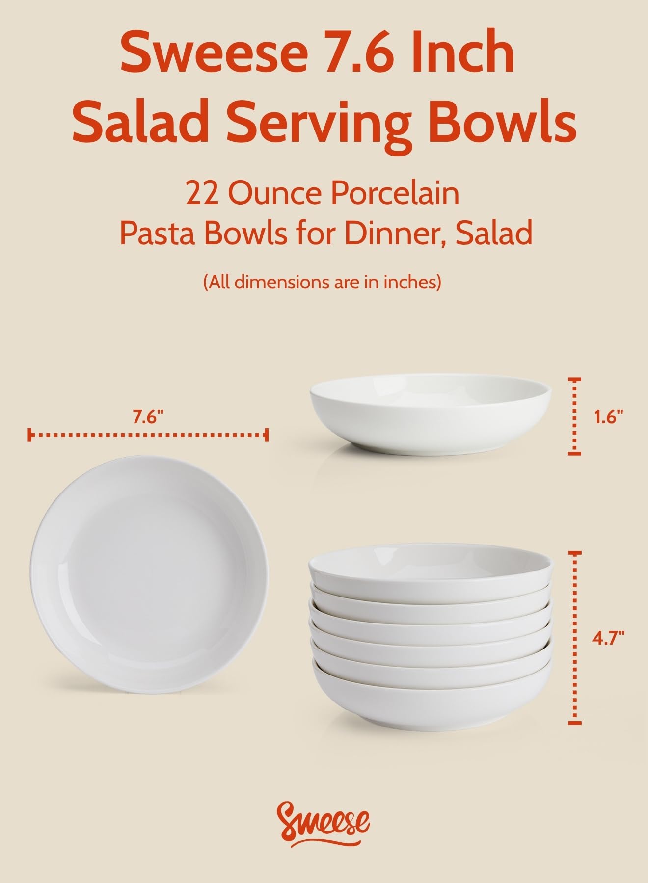 Chip-resistant glaze on Sweese bowls keeps meals pristine during daily use.