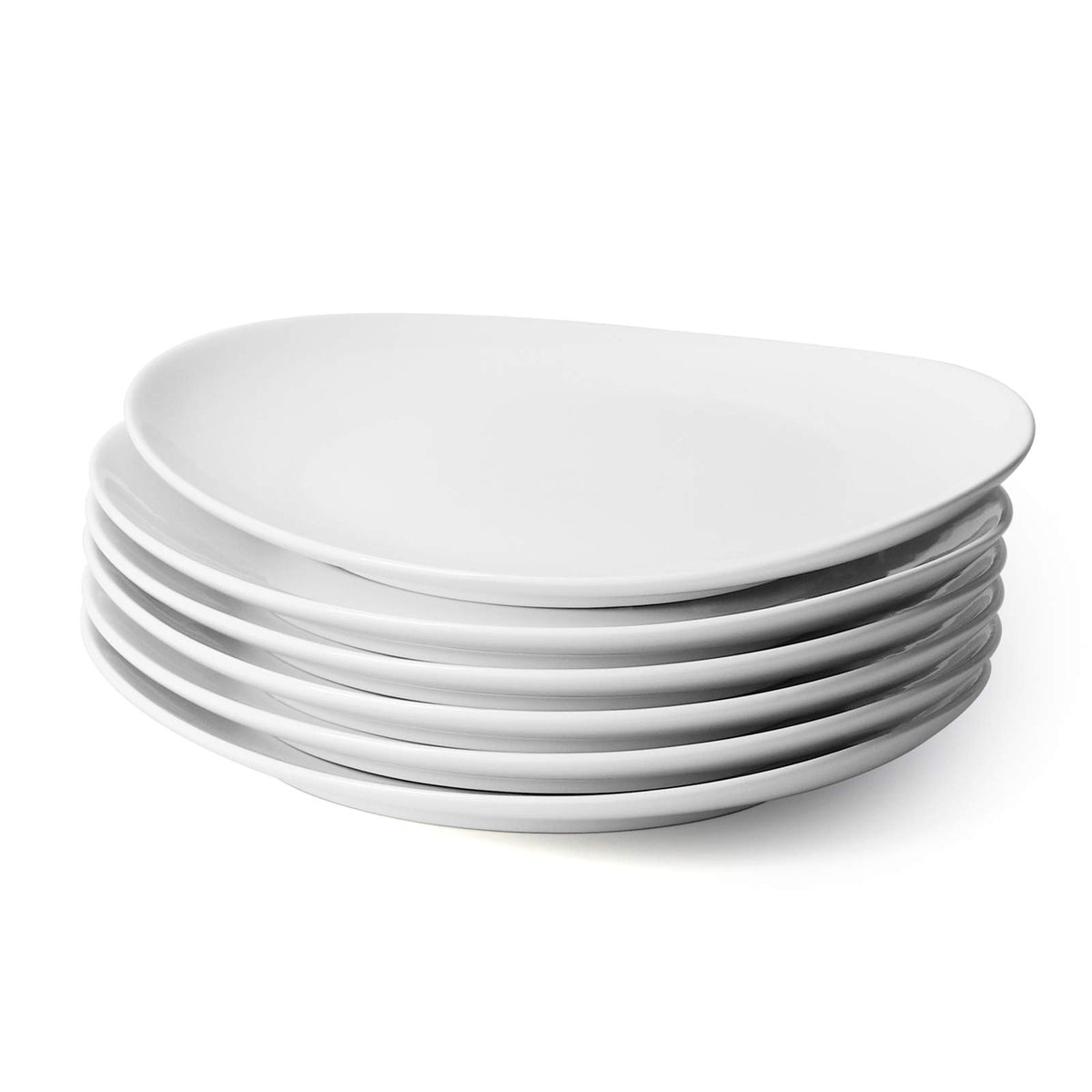 Sweese porcelain 11-inch dinner plates in white for everyday dining.