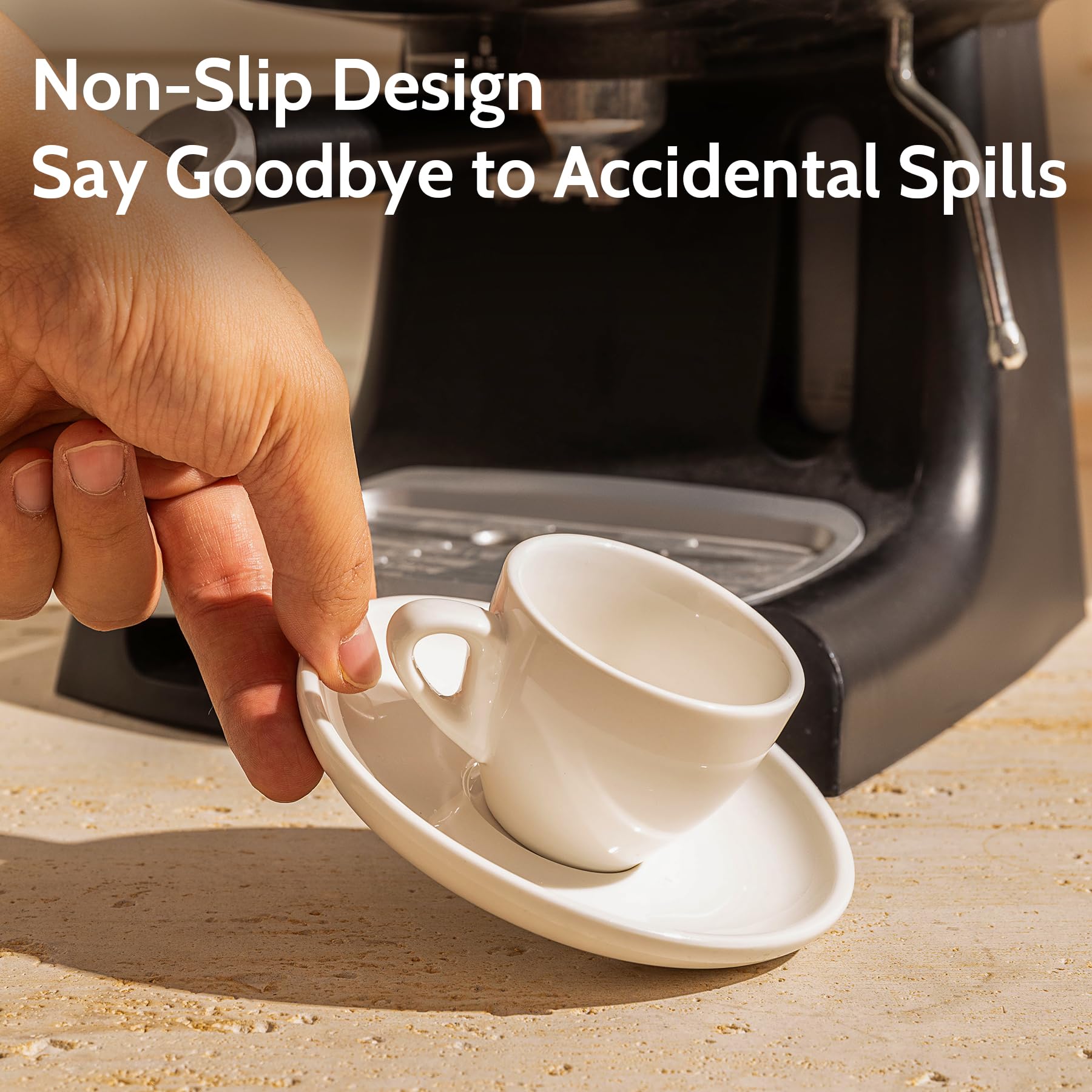 Sweese porcelain close-up showing smooth glaze and lead-free durability.