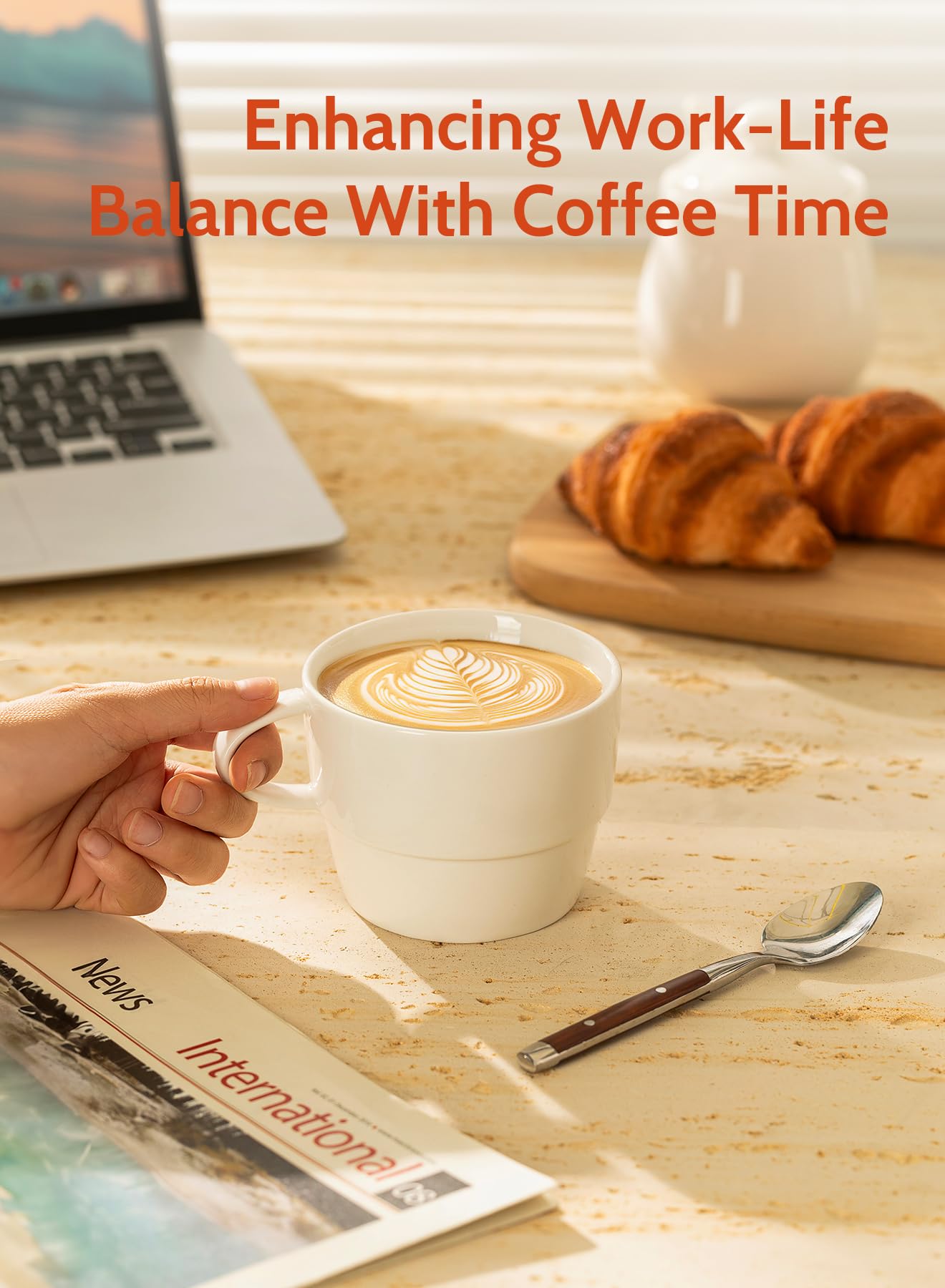 Sweese porcelain cups are dishwasher-safe for quick cleanup after meals.