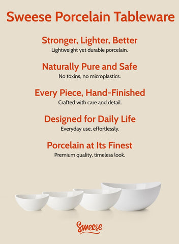 Sweese porcelain is lead-free and durable for daily use.
