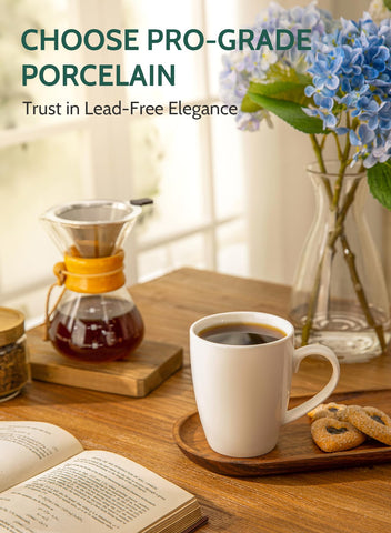 Sweese porcelain mug gift pack, 16 oz, timeless kitchen companion.