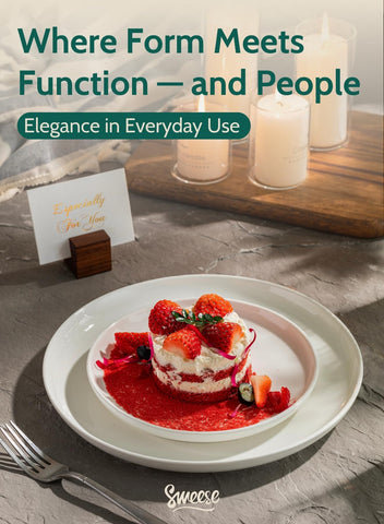 Sweese porcelain plate oven safe up to 356F for warm servings