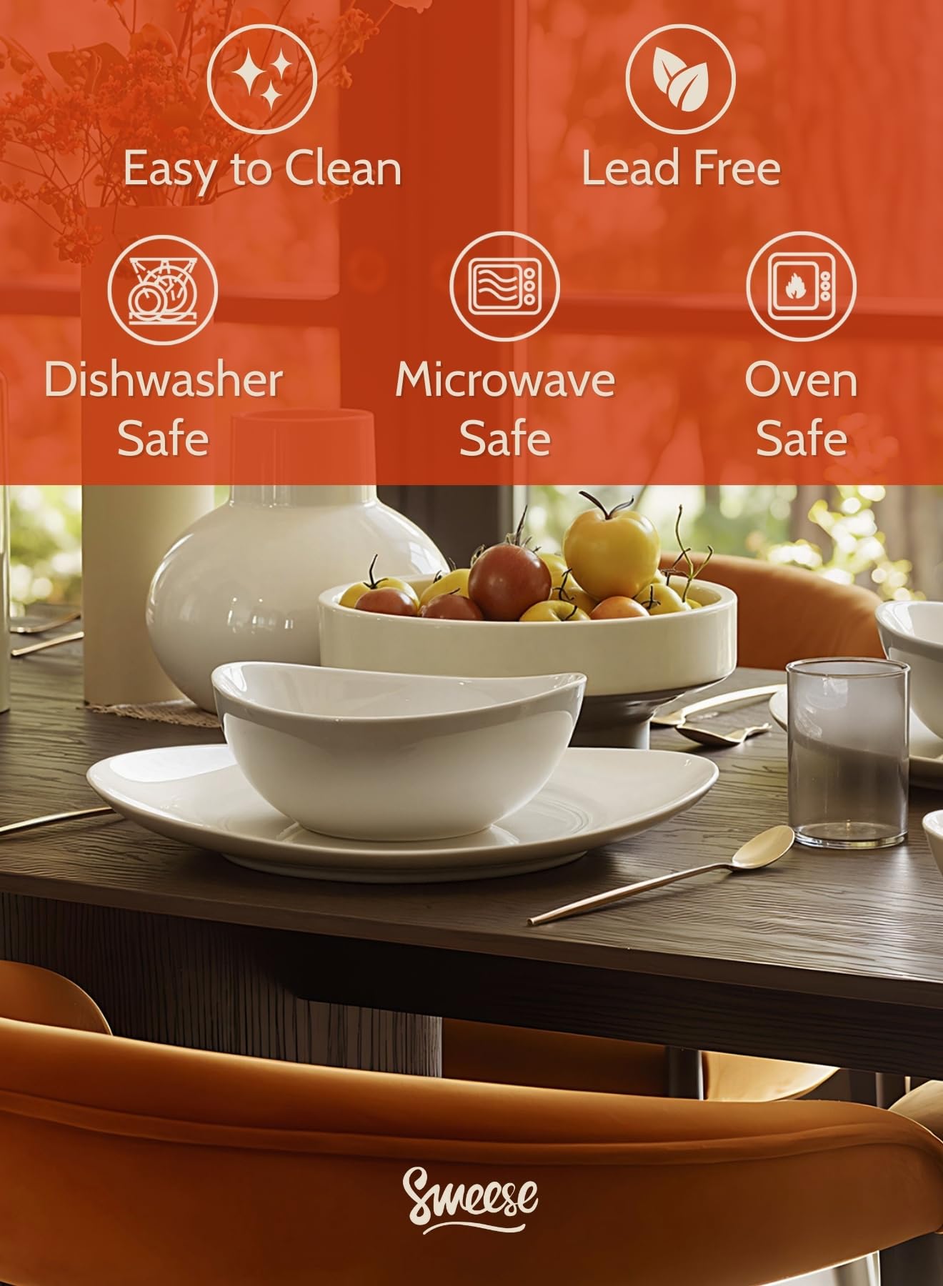 Sweese 18-ounce bowl perfect for cereals or oatmeal at breakfast.