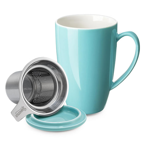 Sweese 15oz tea mug with infuser for a clean, flavorful brew.