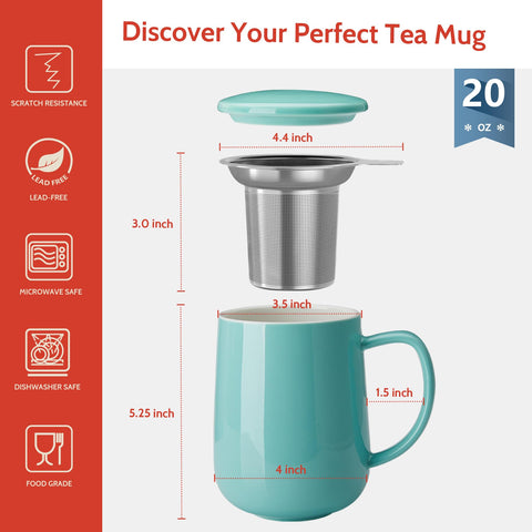 Sweese mug demonstrating microwave and dishwasher safety features.