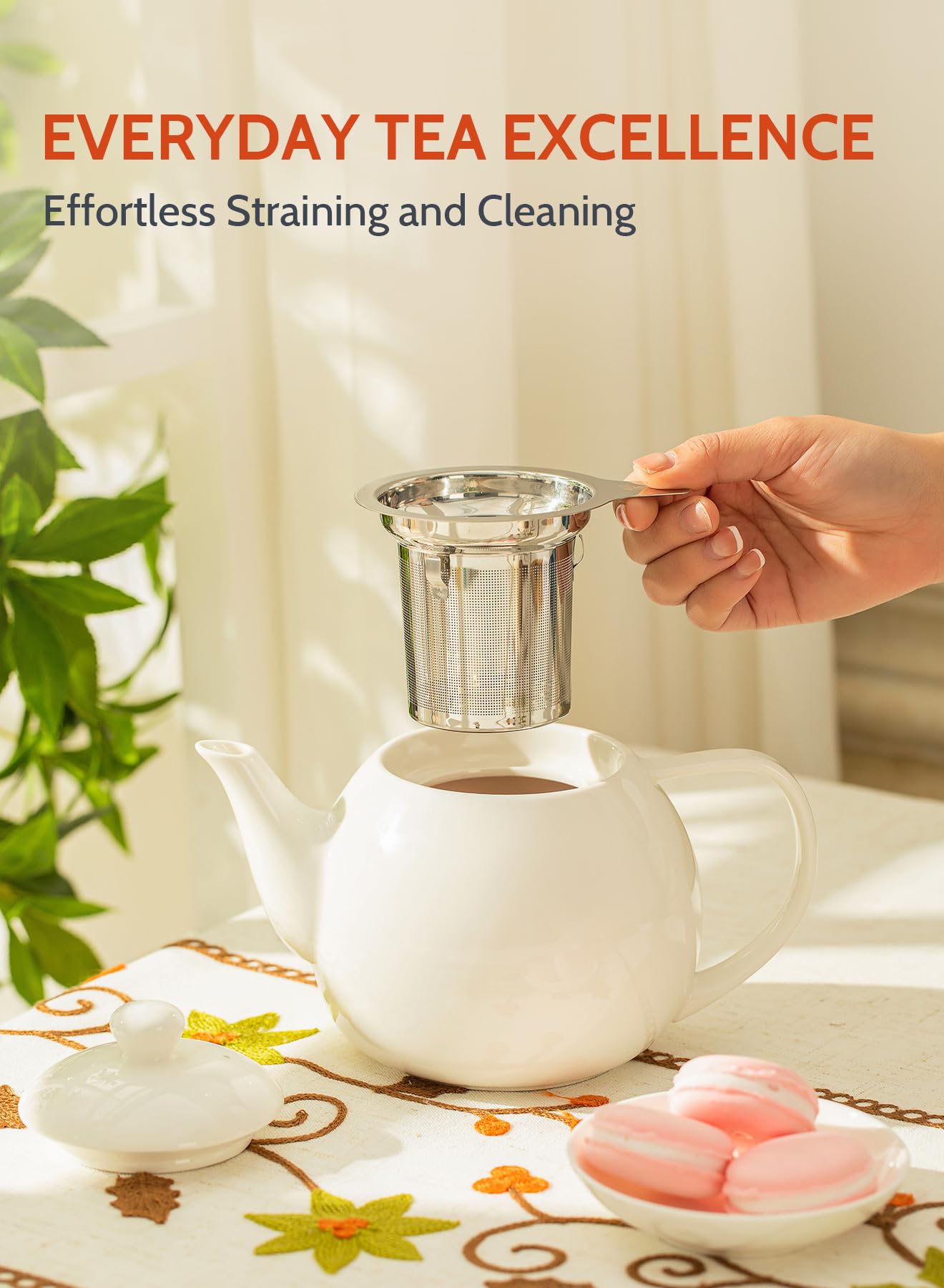 Sweese drip-free spout ensures clean pouring.