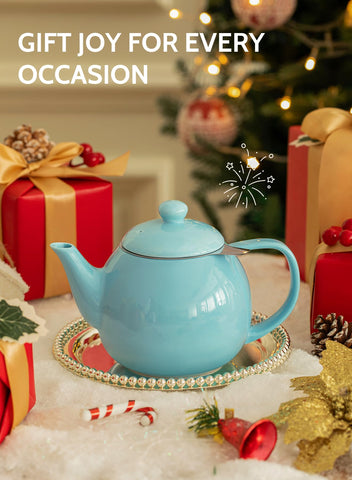 Sweese teapot holds enough tea for two mugs, great for small gatherings.