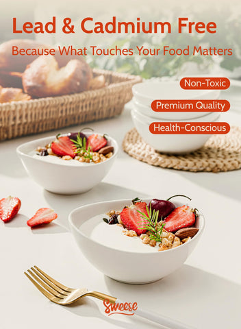Sweese versatile bowls for yogurt with toppings.