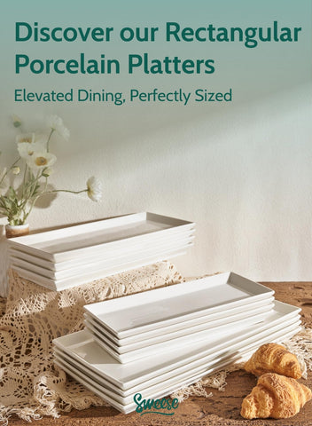 Sweese freezer-safe platters versatile for prep and storage.
