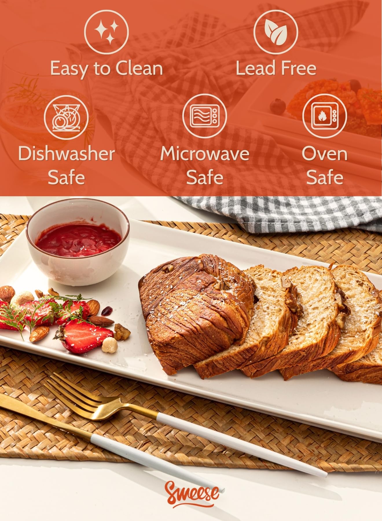 Sweese four-piece set displayed for a stylish party buffet.