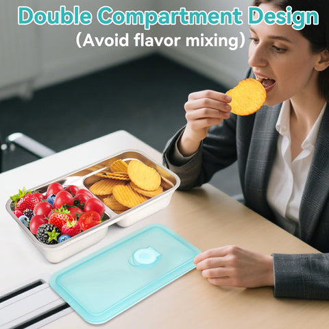 Sweet Cute Chocolate single-compartment snack container for larger portions on the go
