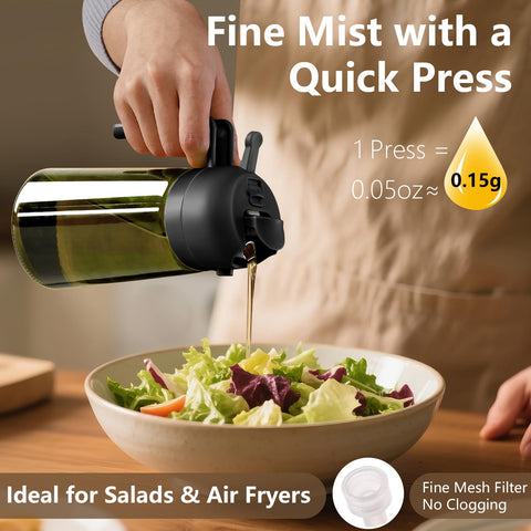 Sweet View glass oil bottle keeps flavor and freshness intact.