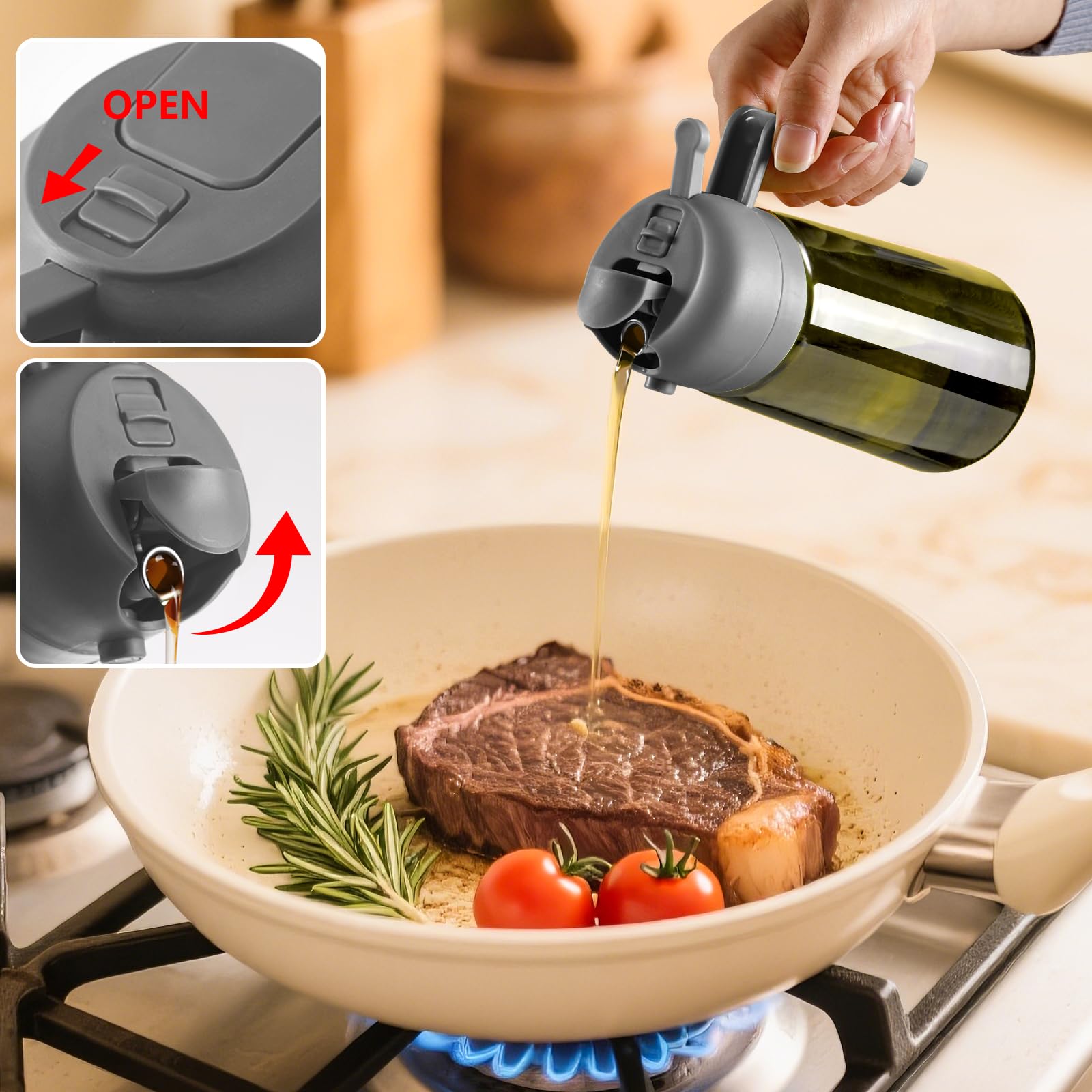 Sweet View BPA-free lid detail for safe kitchen use and easy access.