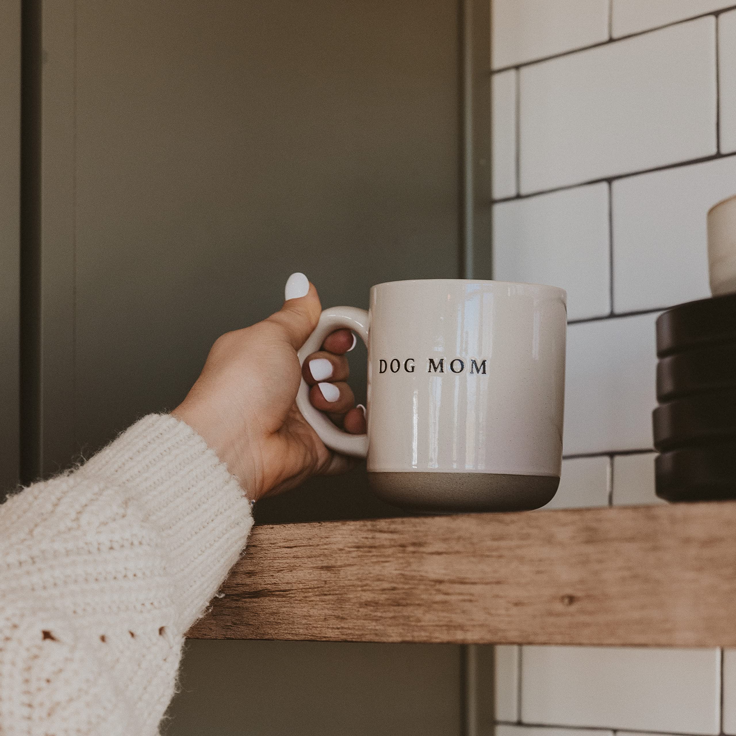 Sweet Water Decor Dog Mom mug in cozy breakfast setting