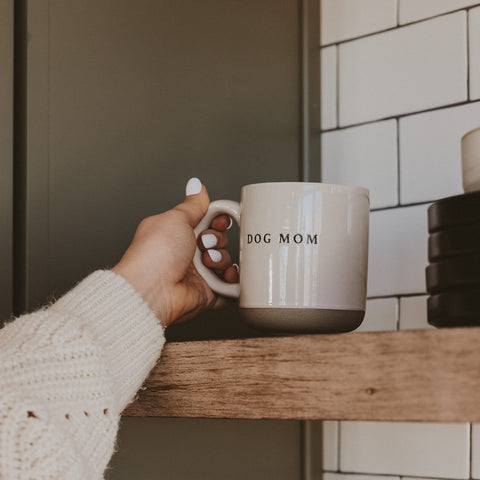 Sweet Water Decor Dog Mom mug in cozy breakfast setting