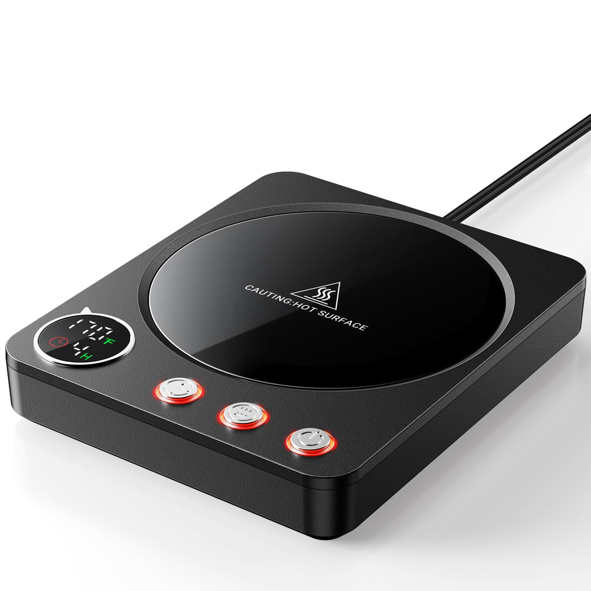 SWEETFULL coffee mug warmer with digital display for precise heat control