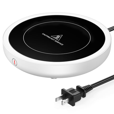 Sweetfull coffee mug warmer front view highlighting 36W power for desk warmth