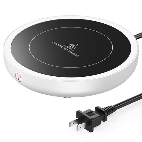 Sweetfull warmer works with flat-bottom mugs like stainless steel