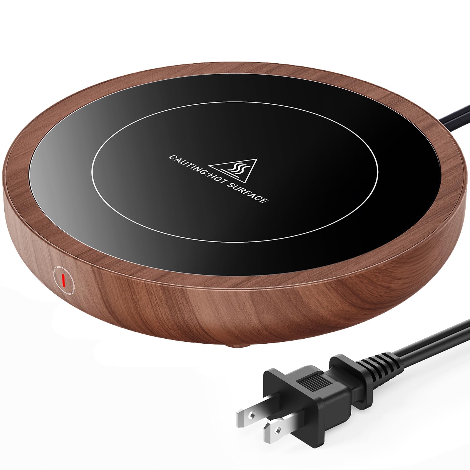 Sweetfull coffee mug warmer top view on a desk showing compact design for steady warmth