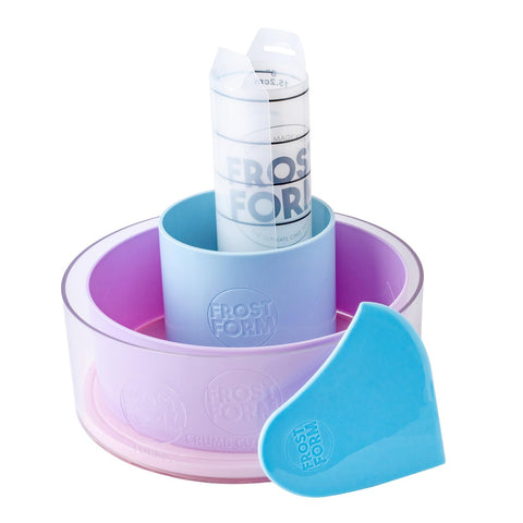 Sweetshop Frost Form 6inch base supports straight, sturdy cake shapes