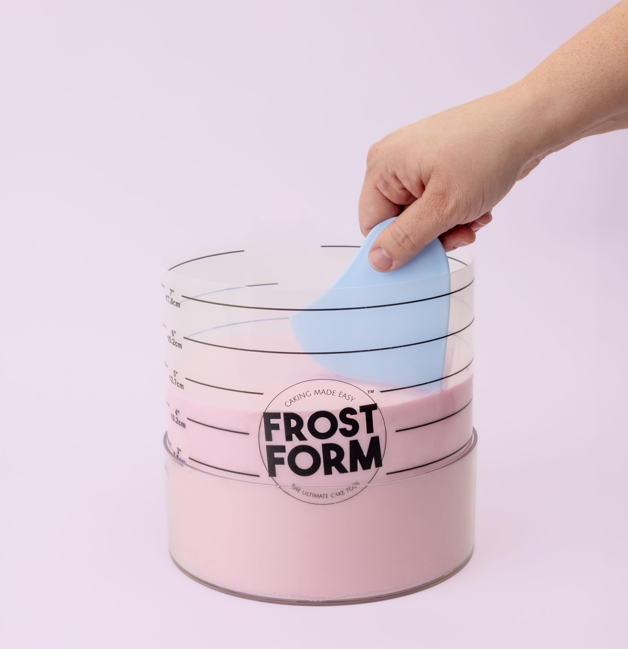 Sweetshop Frost Form 6inch assembly shown in decorating workflow