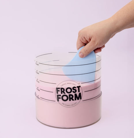 Sweetshop Frost Form 6inch assembly shown in decorating workflow