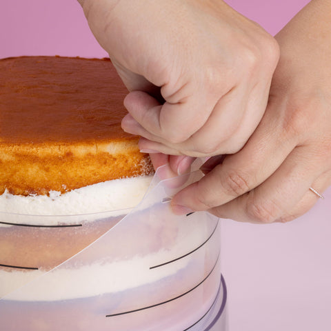 Sweetshop Crumb Cutter aids clean edges for bakery-style finishes.