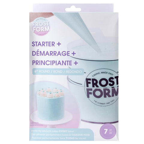 Sweetshop Frost Form 6-inch form provides perfectly straight cake sides.
