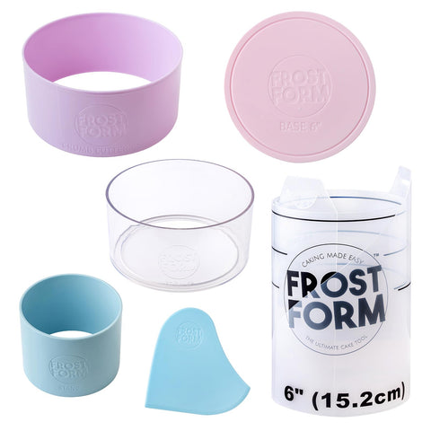 Sweetshop Frost Form starter kit 6-inch liner for precise cake edges.