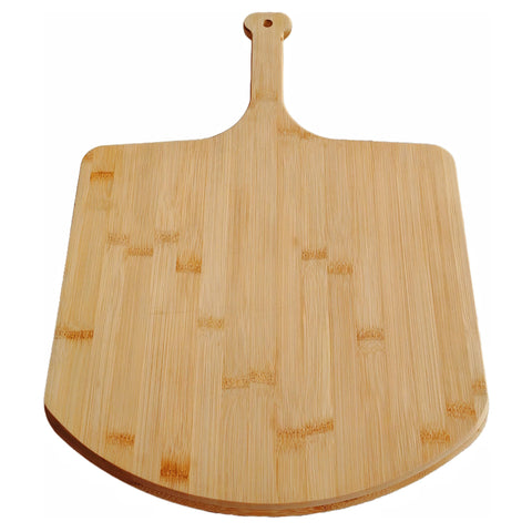 SWEIBIAI bamboo pizza board 12-inch for pizza prep and serving.