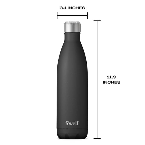 S'well 25oz Onyx bottle in use for on-the-go hydration