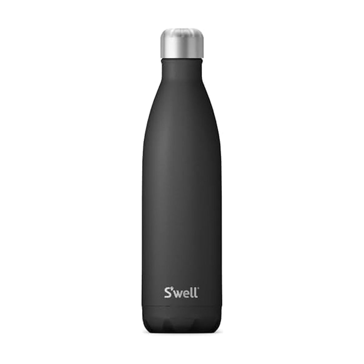 S'well 25oz Onyx bottle top view with triple-layer insulation visible