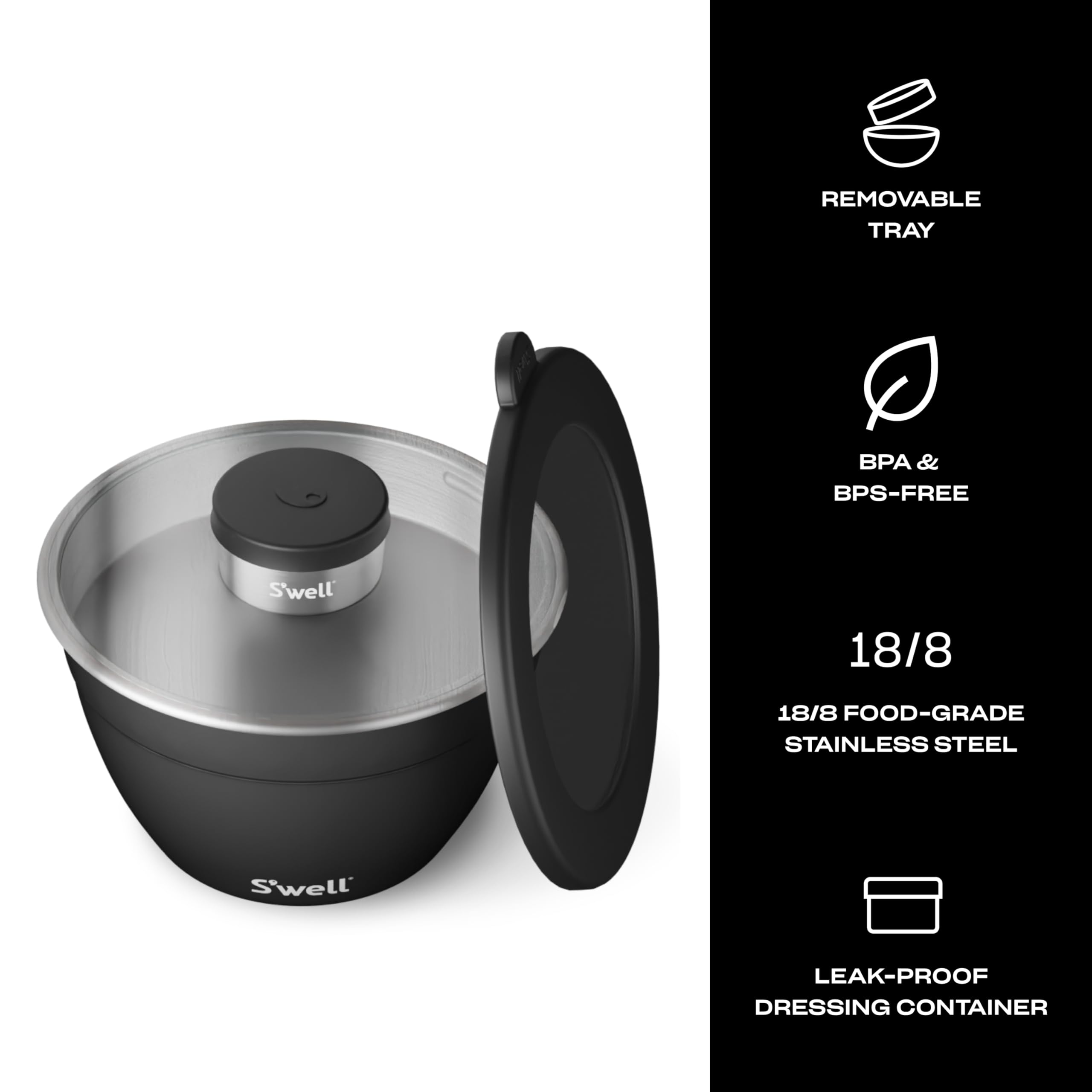 S'well 2oz condiment container keeps dressings secure and portable.