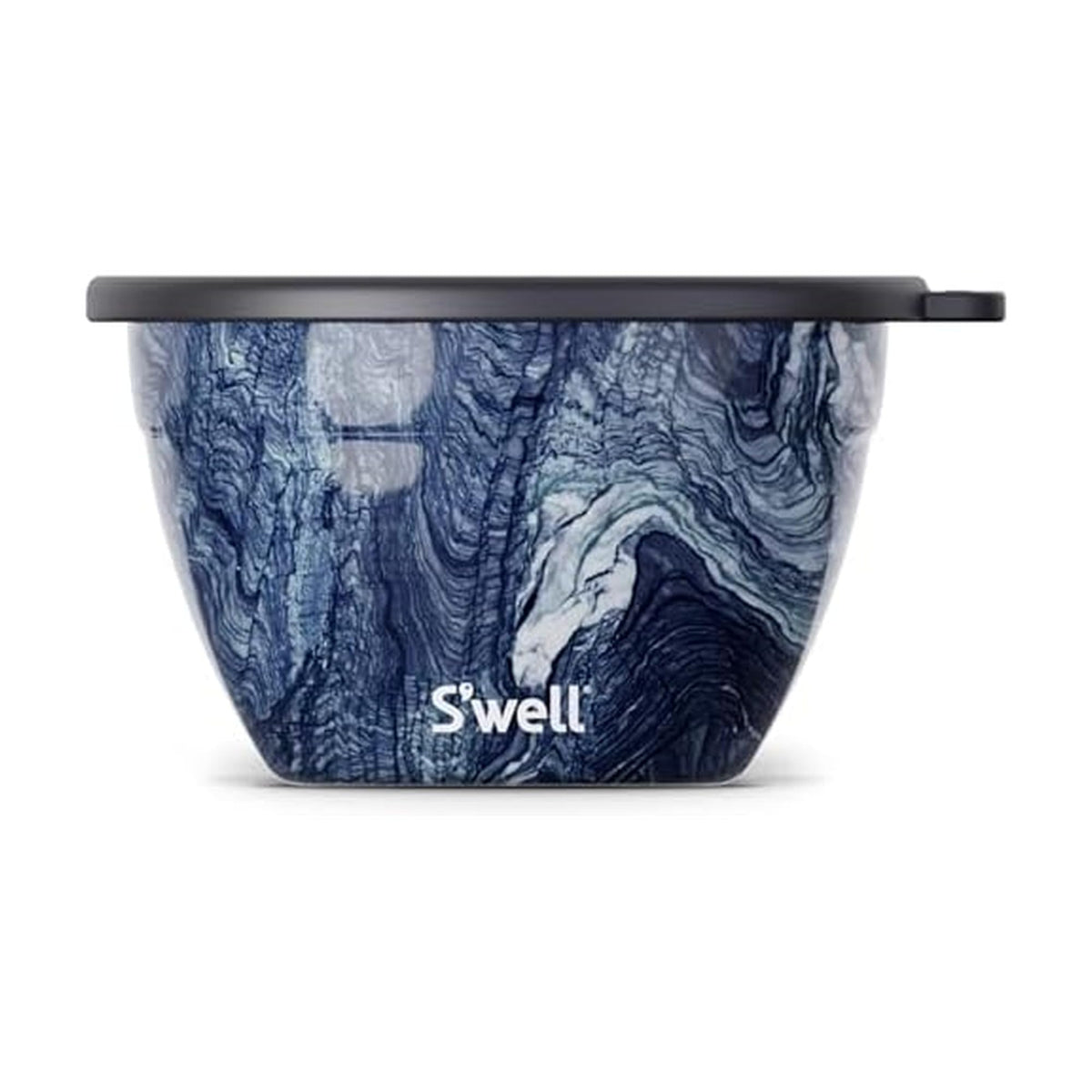 S'well 64oz Salad Bowl Kit in Azurite with removable tray for organized meals.