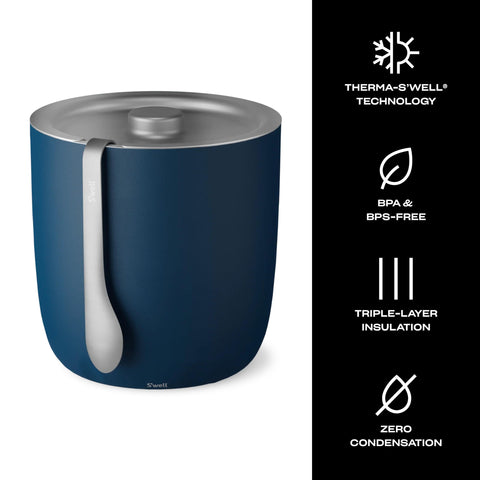 S'well condensation-free exterior in Azurite resists sweating