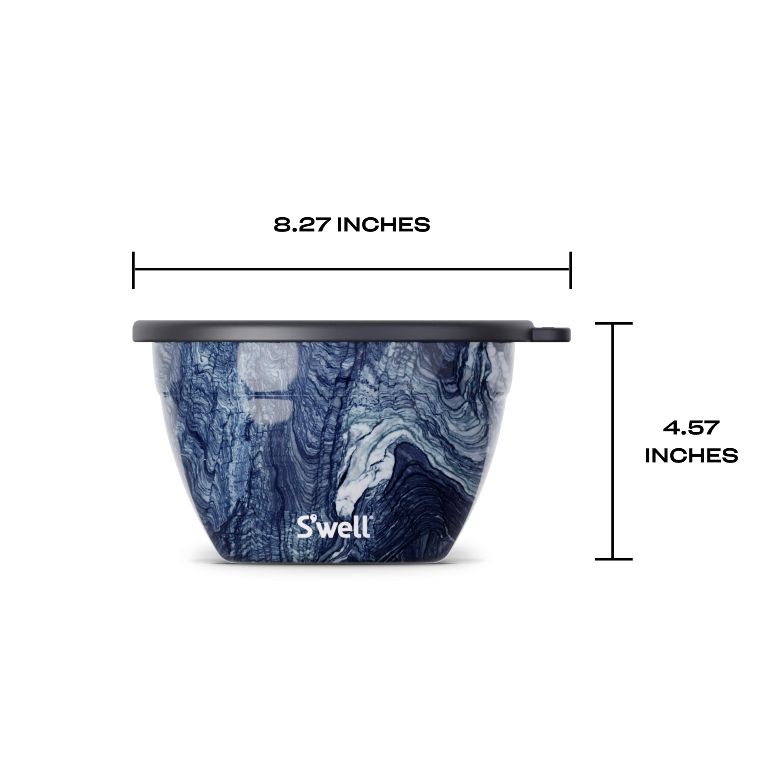 S'well leak-proof lid ensures secure transport and spill-free lunches.