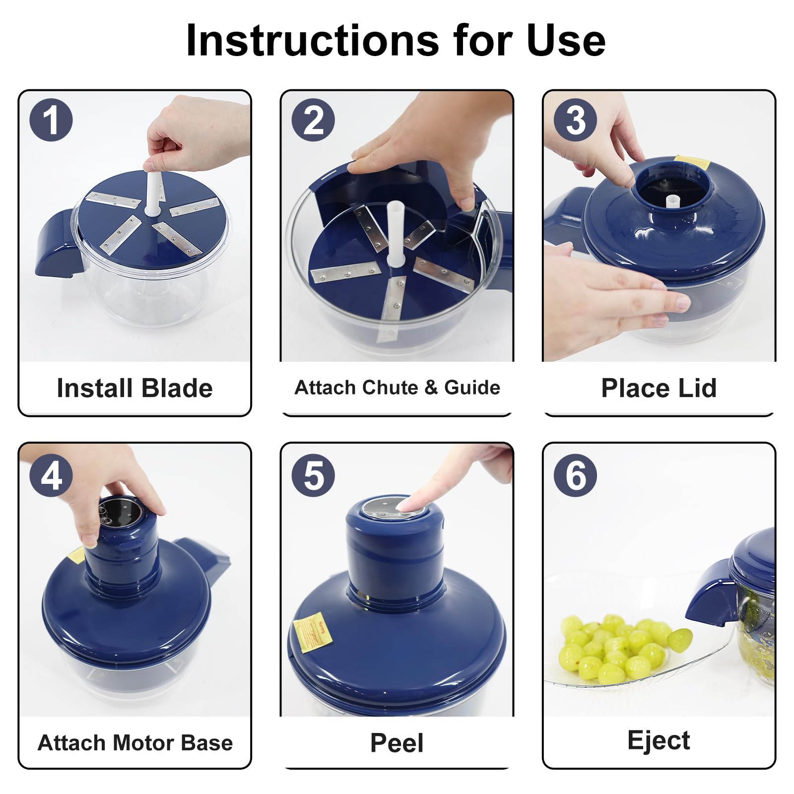SwellV detachable-parts cleaning allows quick rinsing after peeling.