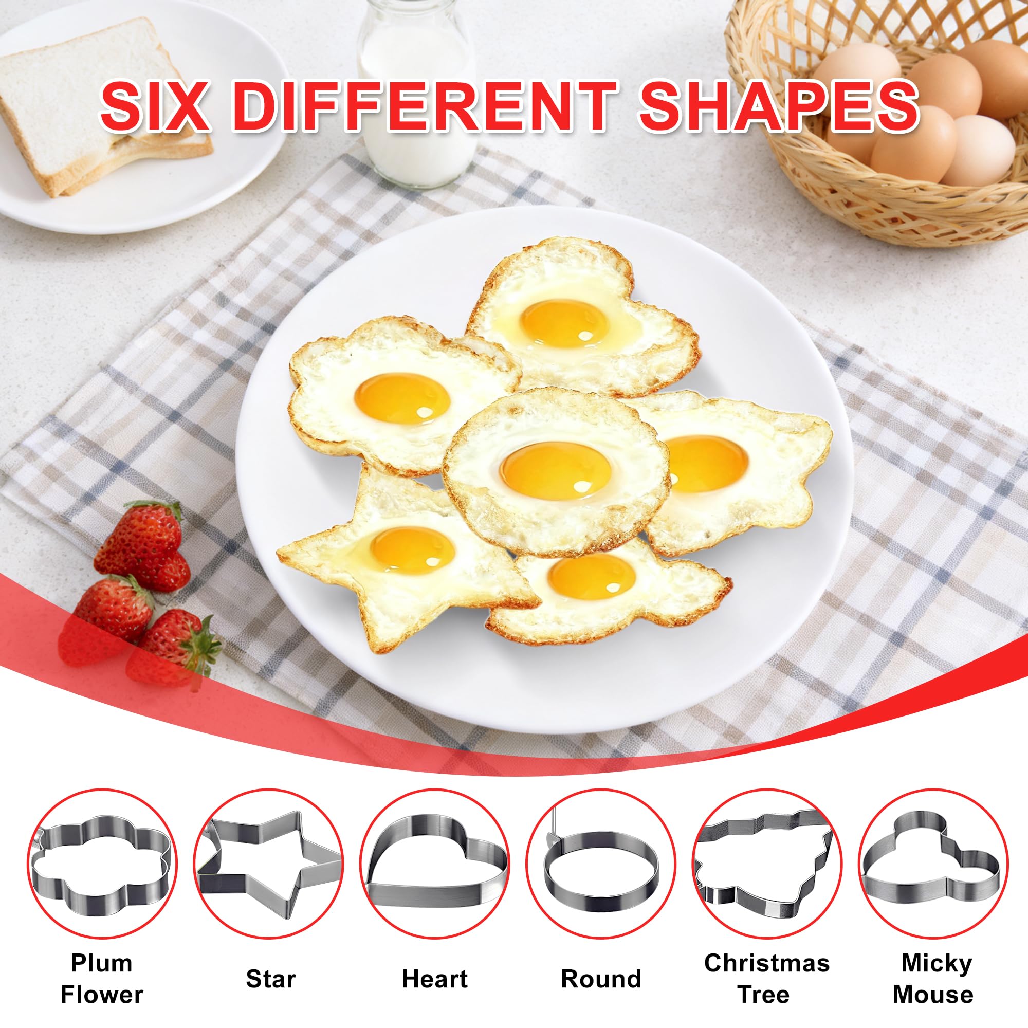 SWETON egg mold Christmas tree for festive, shaped breakfasts.
