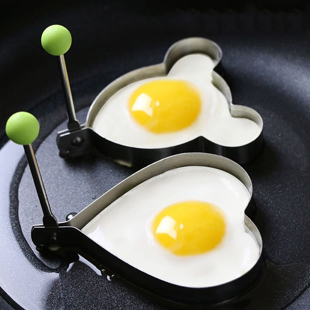 SWETON egg mold heart shape for cute, kid-friendly breakfasts.