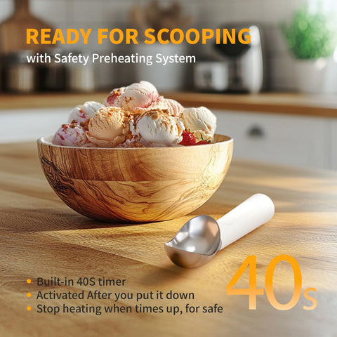 Sweyouth chrome-finish scoop stays corrosion-free and shiny over time.