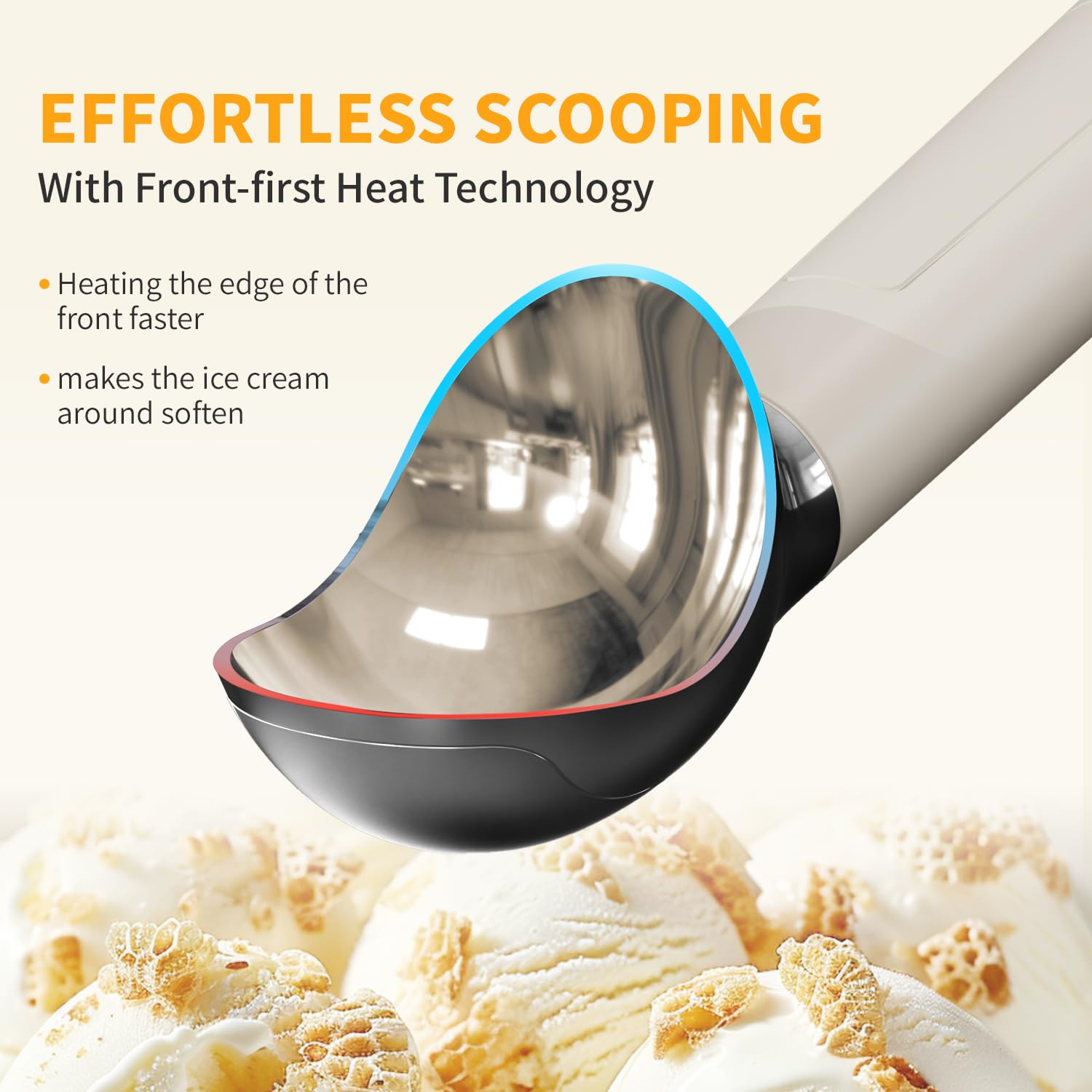 Sweyouth grip-sensor powered scoop activates heat with grip for natural use.